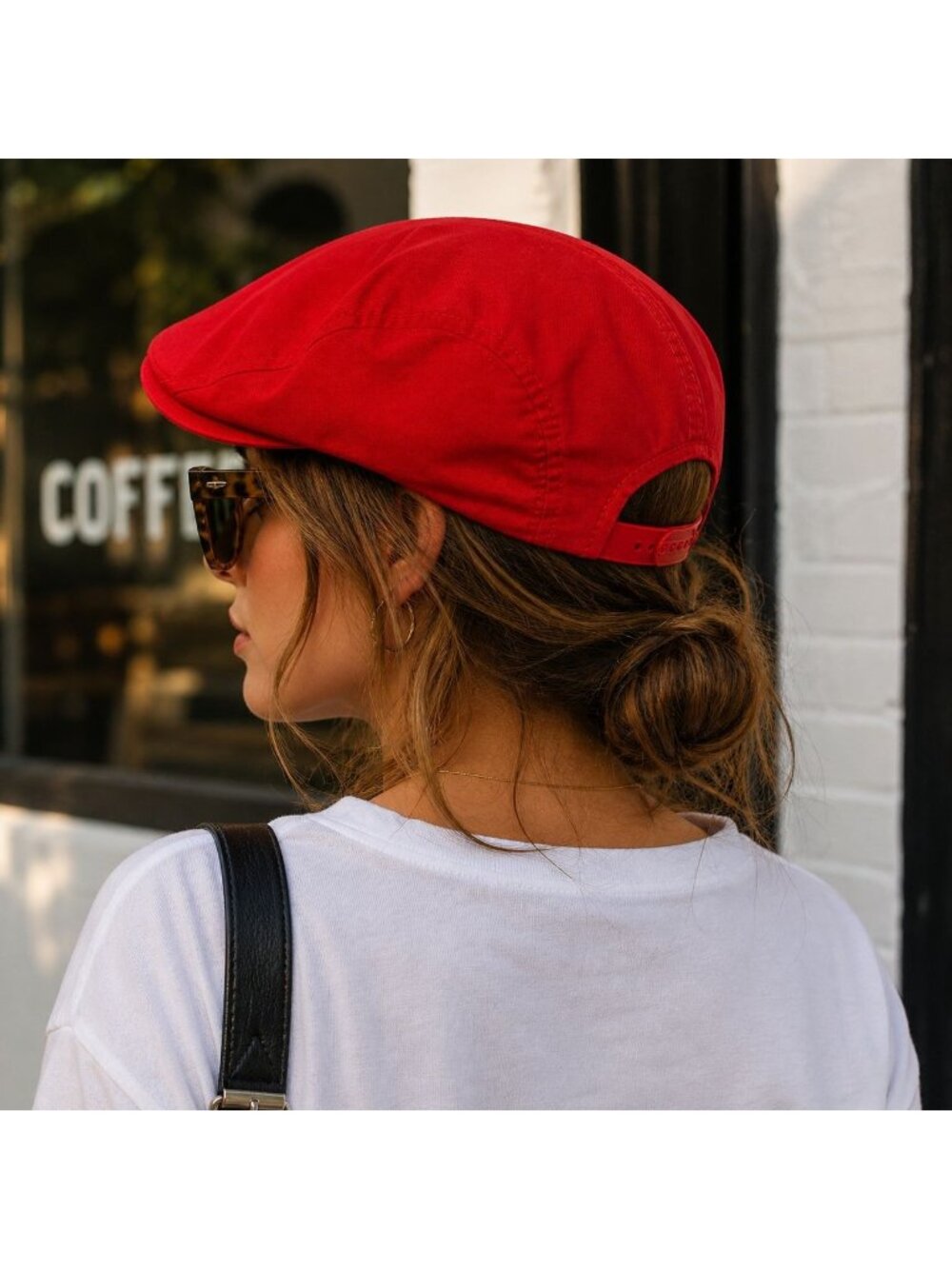 Otto Cap Red Newsboy Hat Snapback VTG Y2K Adjustable Unisex Retro Streetwear